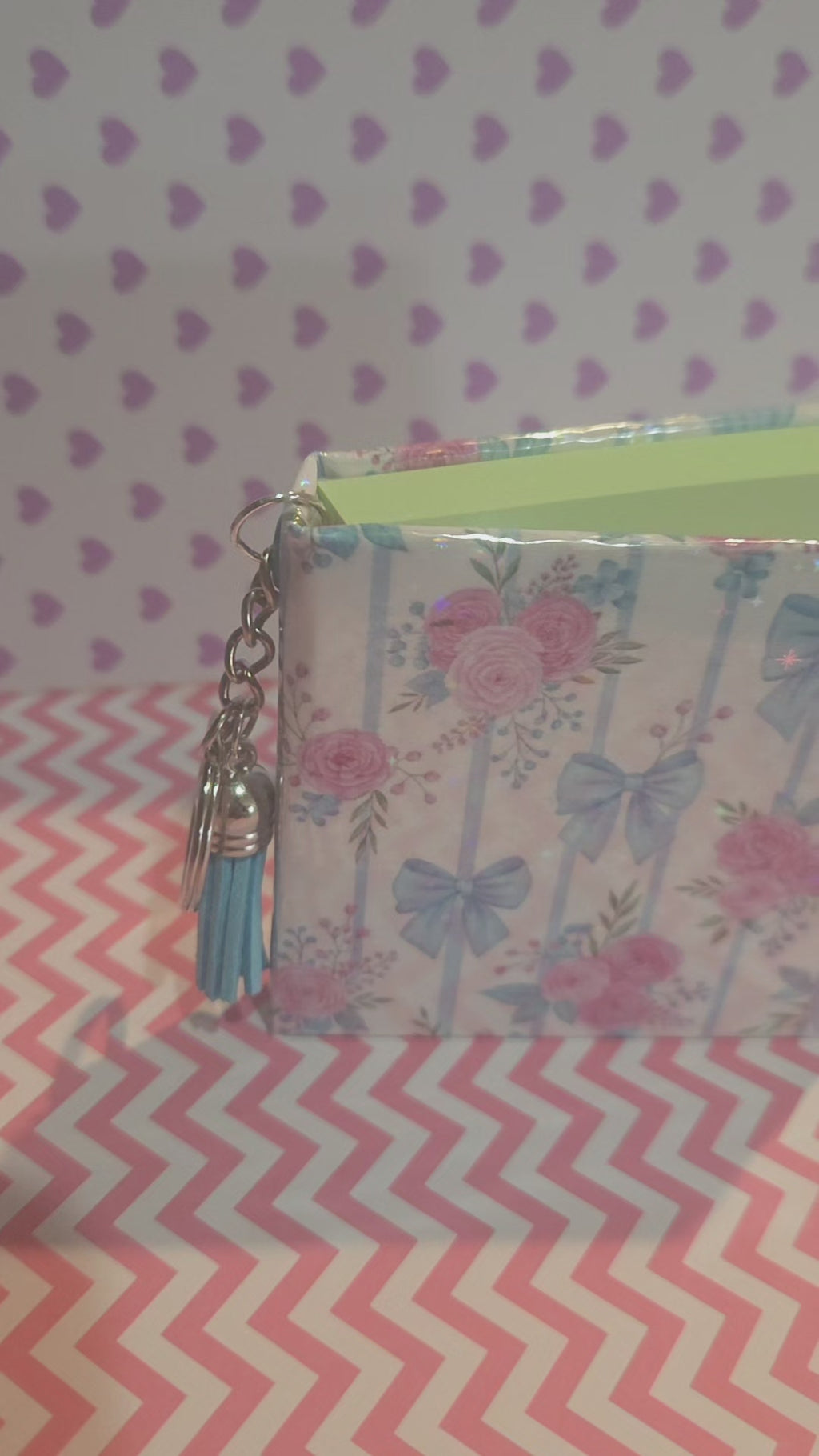 Blush Bows Sticky Note Cover
