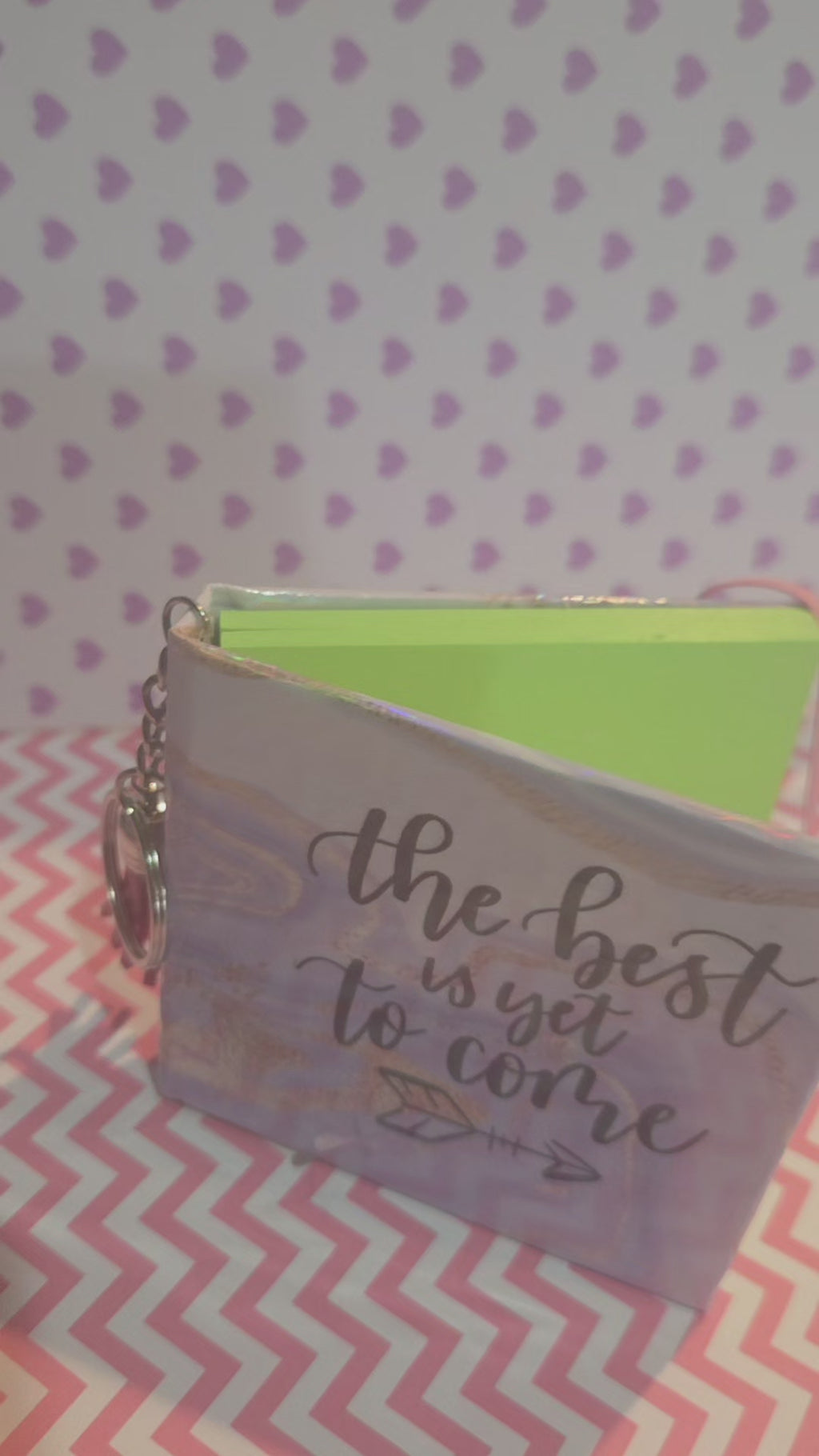 The Is Yet To Come Sticky Note Cover with Tassel Charm