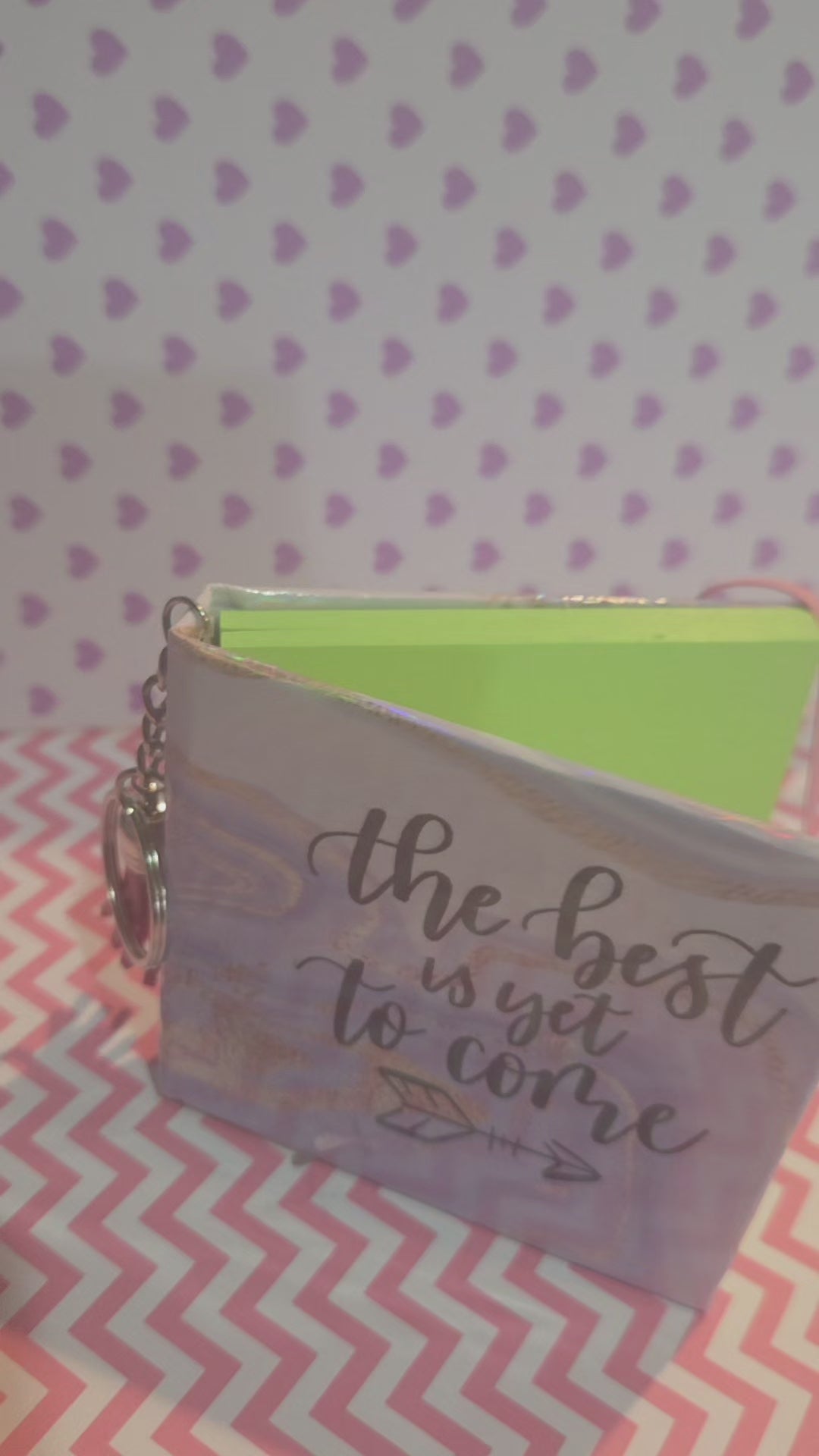 The Is Yet To Come Sticky Note Cover with Tassel Charm
