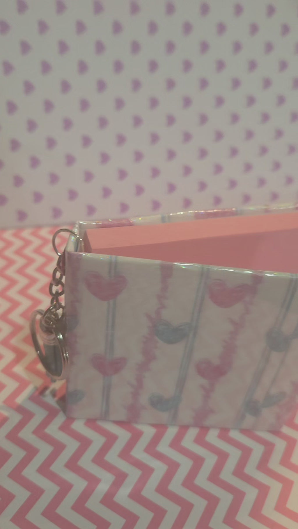 Pink Heart Sticky Note Cover