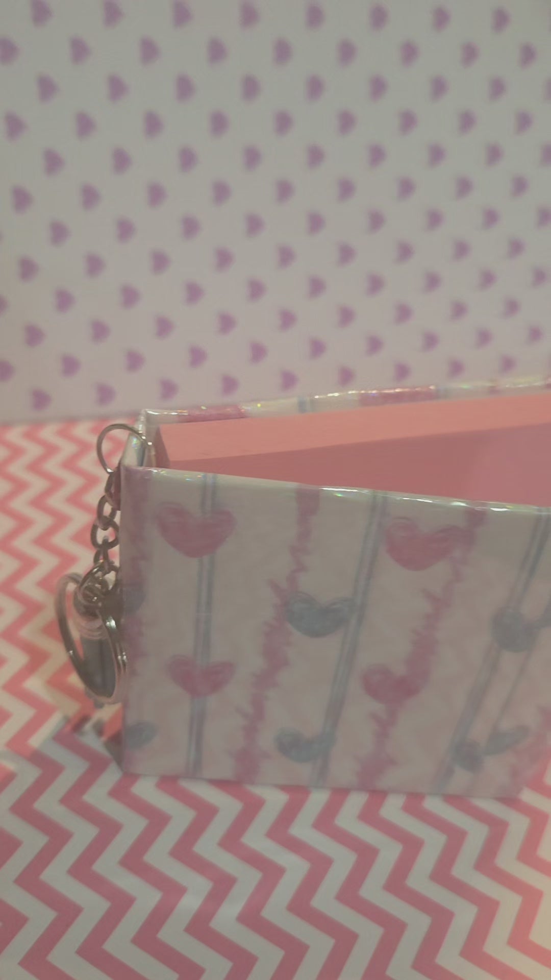 Pink Heart Sticky Note Cover