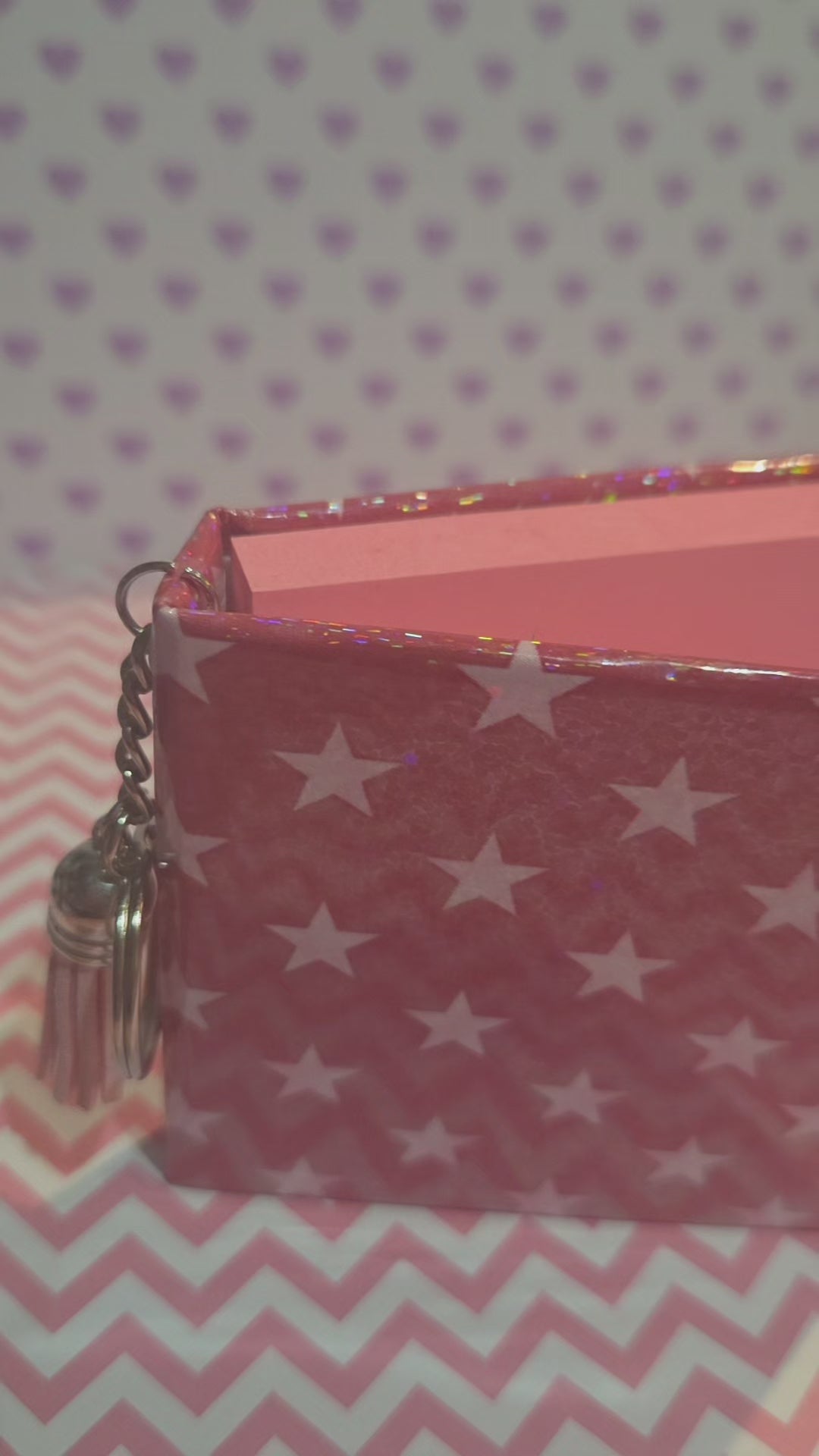 Blush Star Sparkle Sticky Note Cover