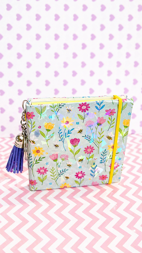 Floral Bee Sticky Note Cover